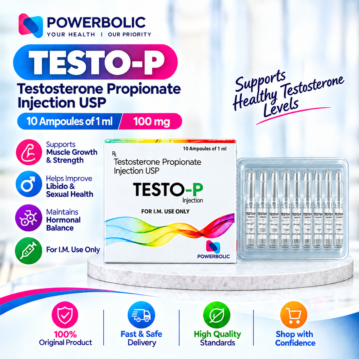 TESTO P 100 MG 1ML AMP