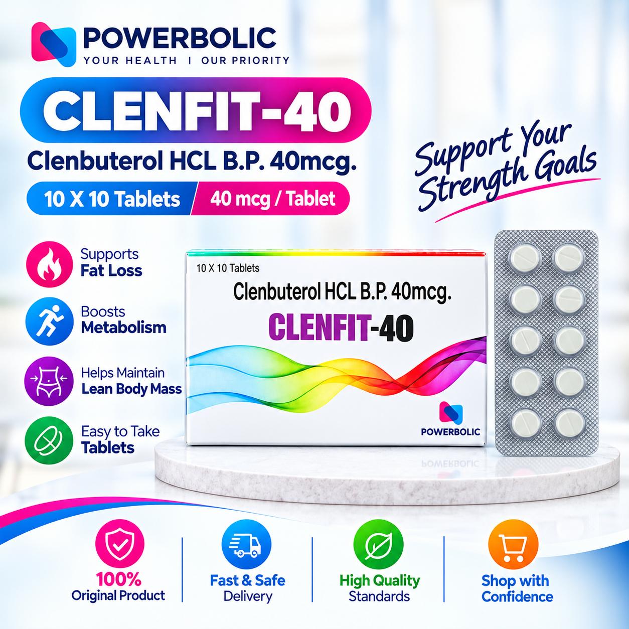 CLENFIT 40 MCG