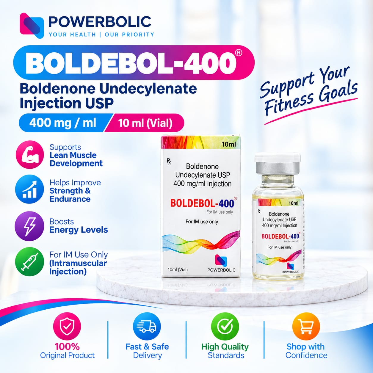 BOLDEBOL 400 10 ML VIAL