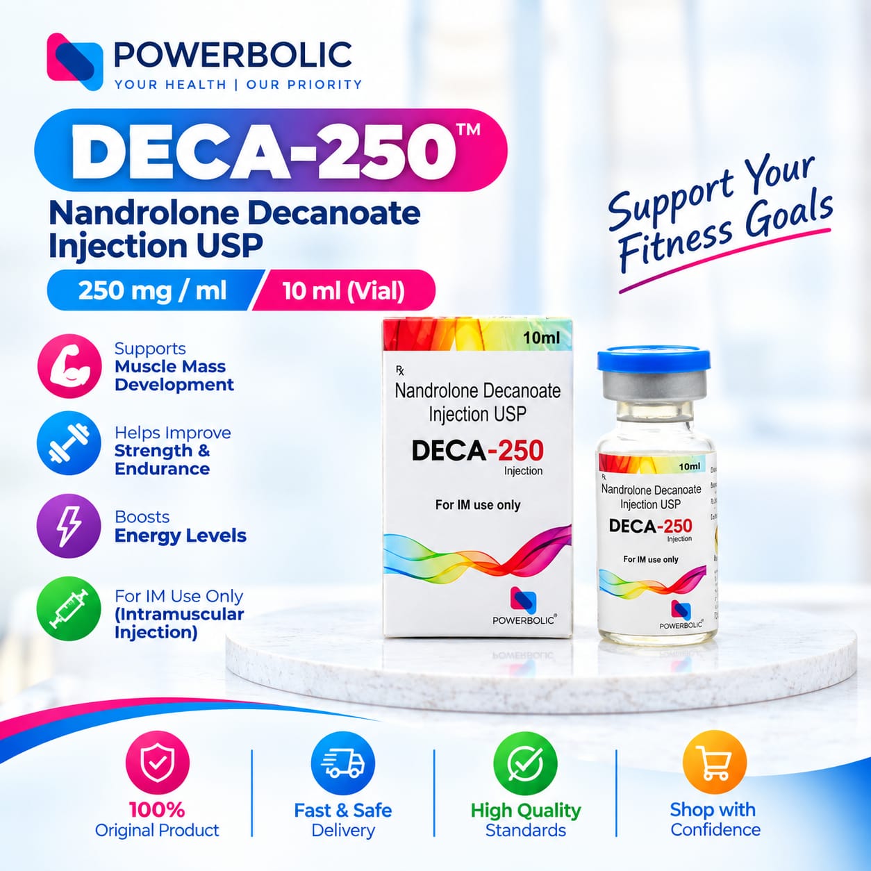 DECA 250 MG 10 ML VIAL