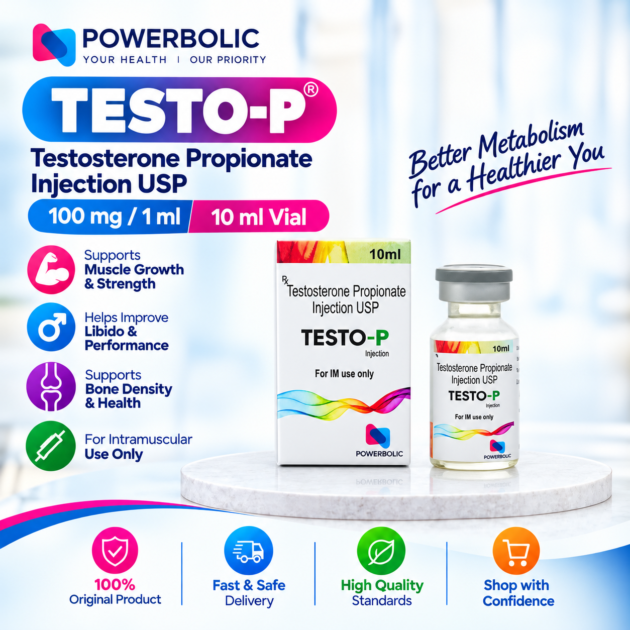 TESTO P 100 MG 10 ML VIAL