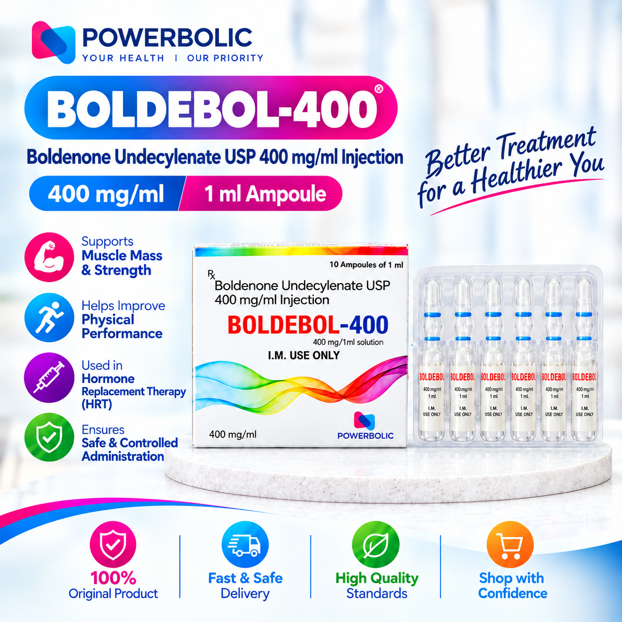 BOLDEBOL 400 1ML AMP
